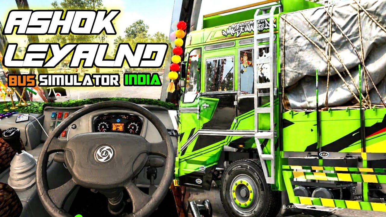 New ASHOK LEYLAND LORRY MOD For Bus Simulator India | Download Mod | New Bus Mod | #bussidmods 