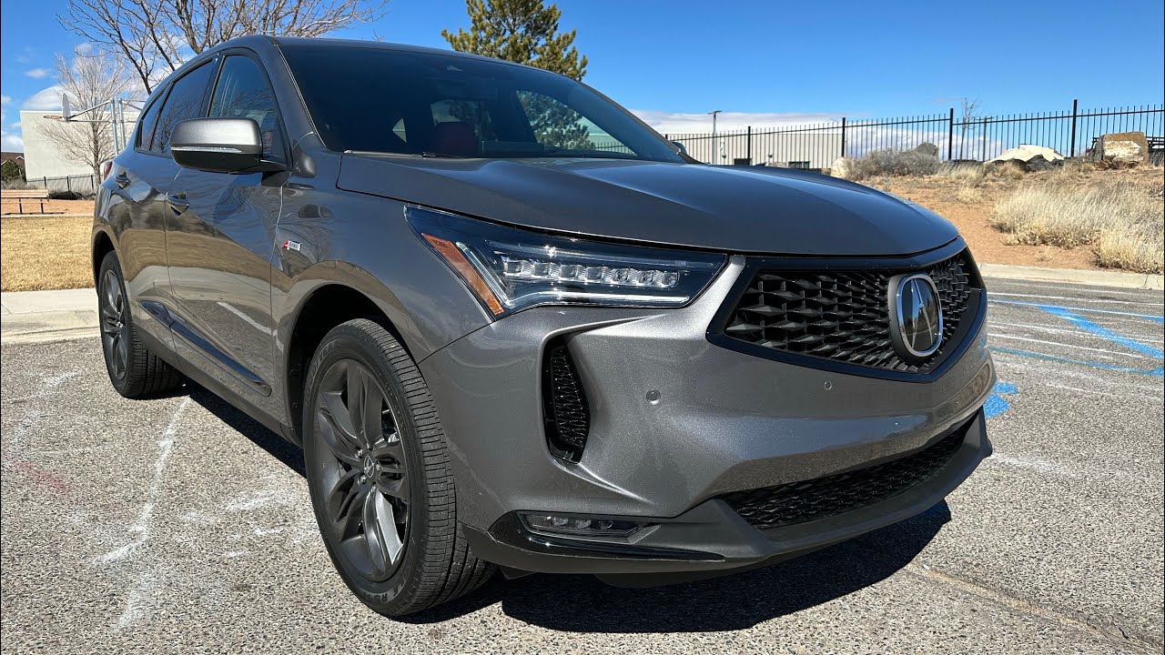 2023 Acura RDX A-Spec - Liquid Carbon Metallic - Red Interior - Walkaround