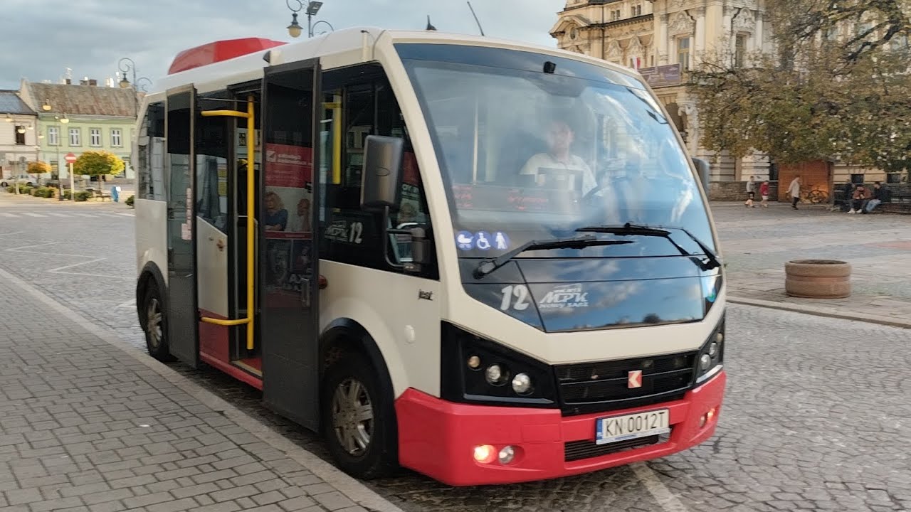 (Nowy Sącz) поездка на автобусе Karsan Jest+ бортовой 12 маршрут 35