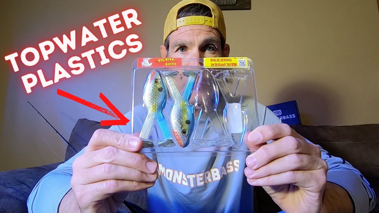 Fishing Topwater Plastics w/ The Big Bite Baits Buzzing Warmouth