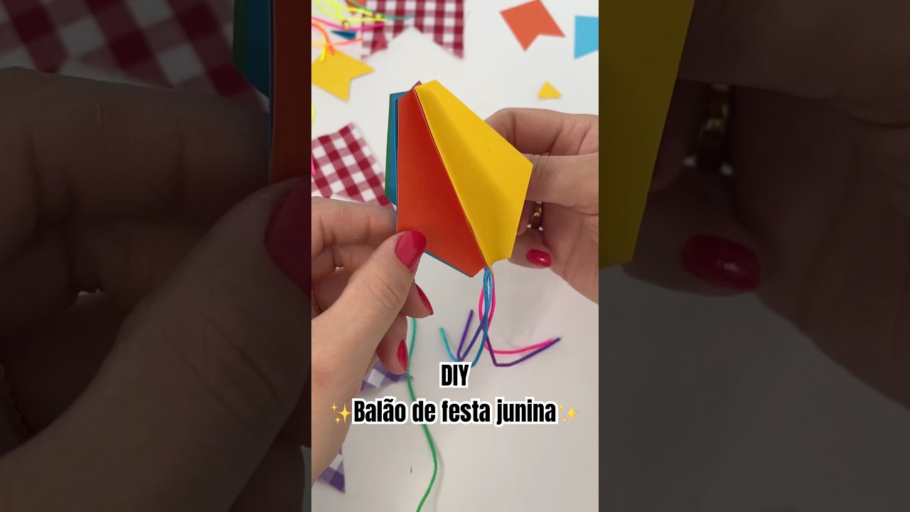DIY - Bal&atilde;o de festa junina ✨ - #diy #festajunina #decoracaofestajunina #decora&ccedil;&atilde;o #saojoao