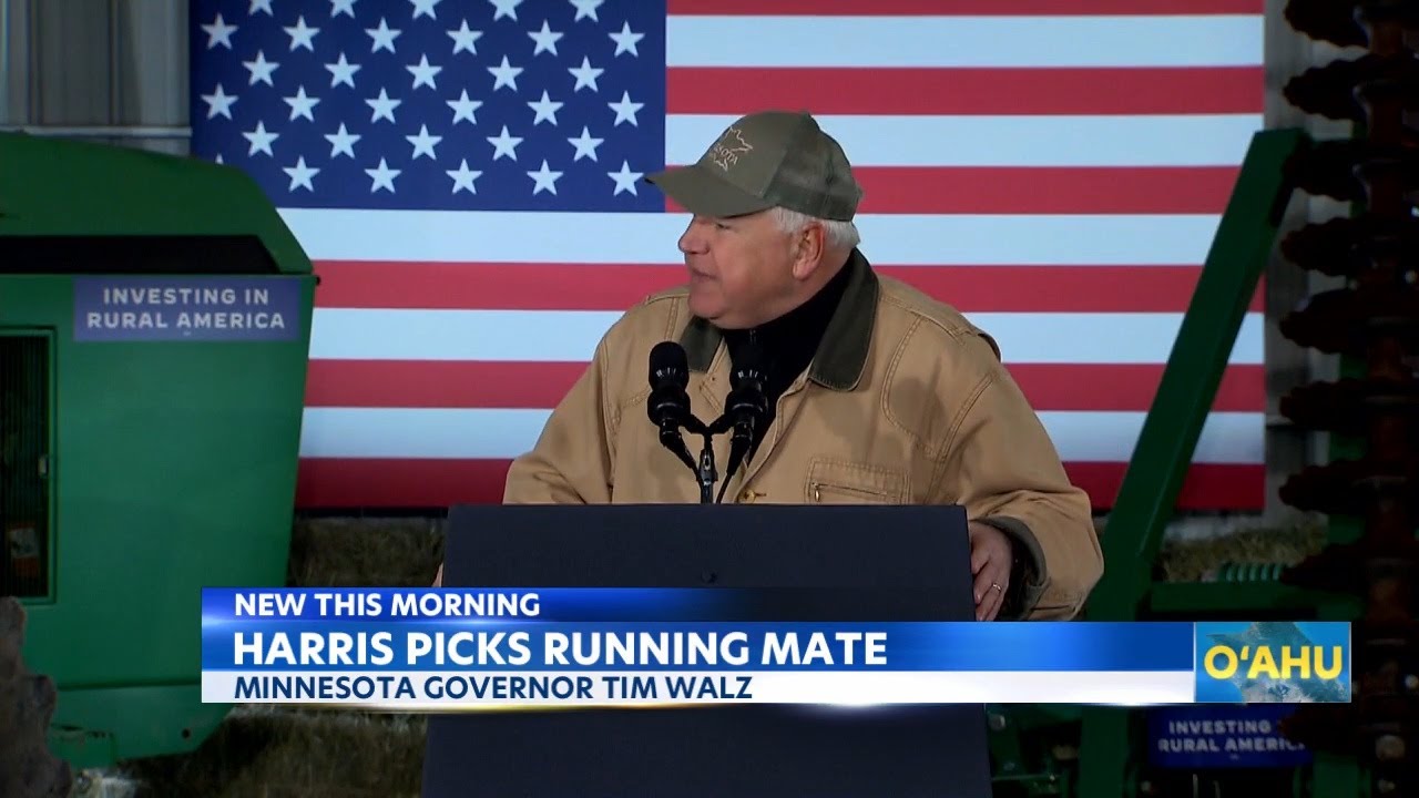 Vice President Kamala Harris announced Tim Walz as her VP in the presidential election