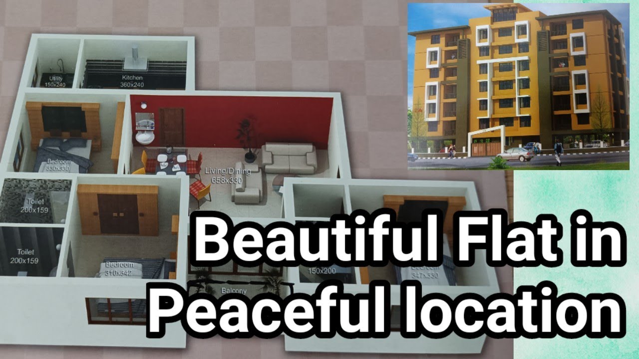 Flat in Palakkad | 1289 sq.ft. 3BHK Flat | Furnished Flat