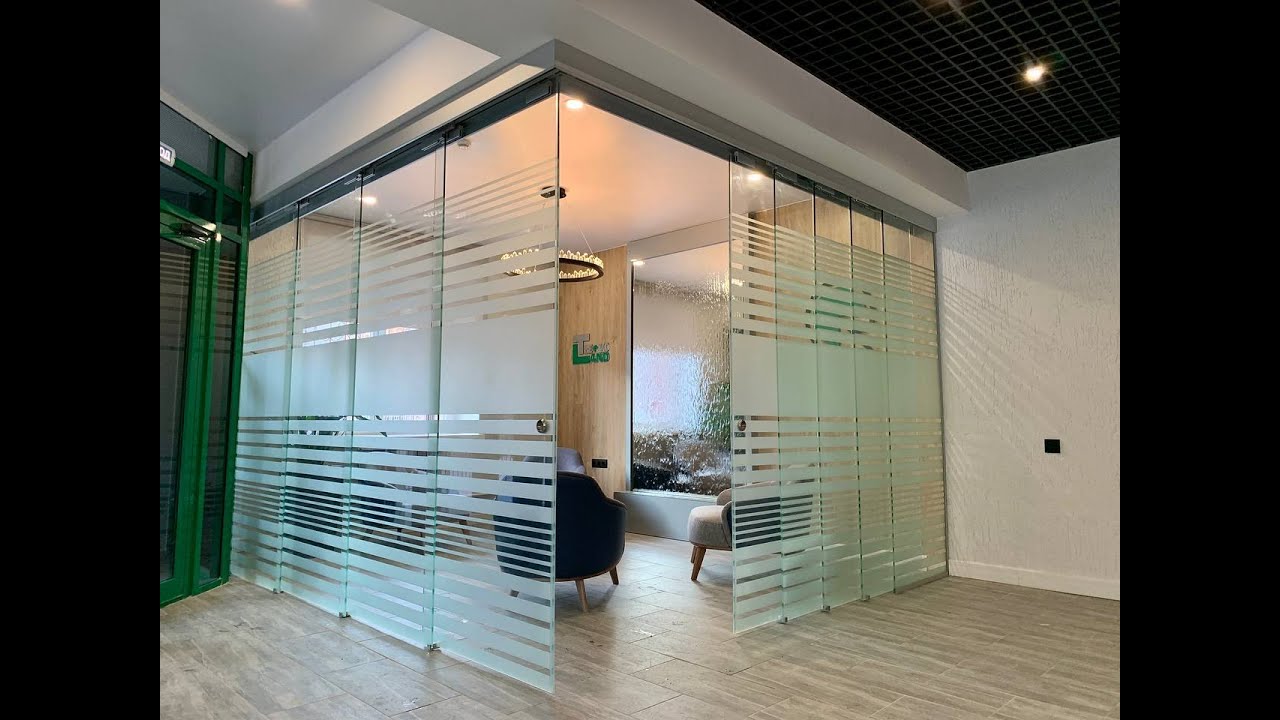 Перегородки TELESCOPIC Synchro от компании ALLGLASS