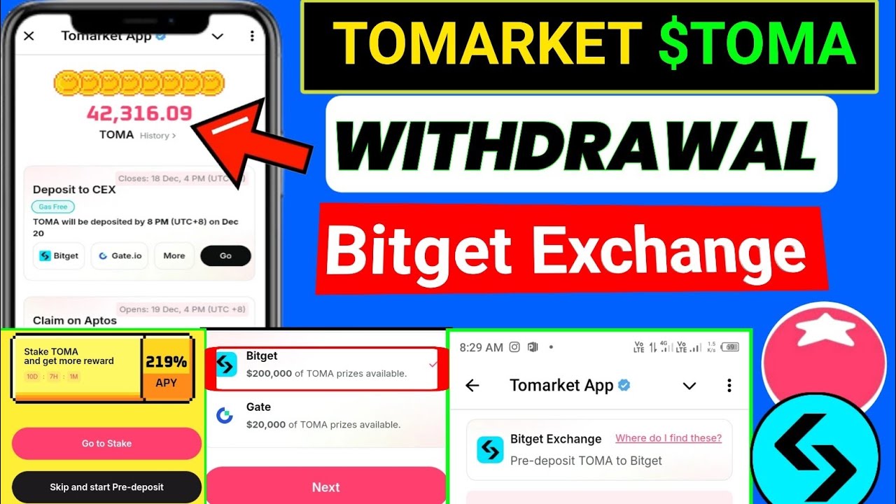 Tomarket Withdraw In Bitget Exchange | Toma Token Deposit To Bitget | Deposit To Cex Tomarket App