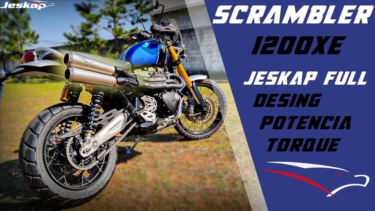 JESKAP FULL TRIUMPH SCRAMBLER 1200!! DESIGN + POTÊNCIA + TORQUE