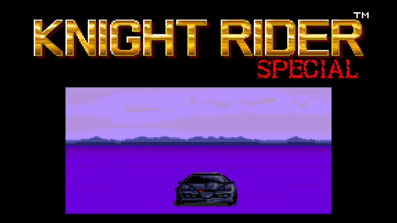 Knight Rider Game on TurboGrafx-16 - Intro Music & Playthrough Gameplay