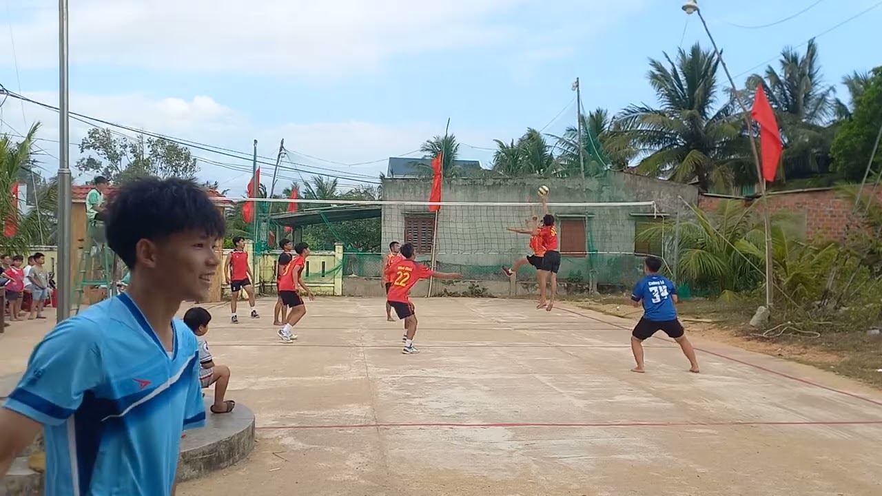 Giải bóng chuyền 4vs4 tại sân bóng chuyền thôn 8 đông🏐🏐🏐
