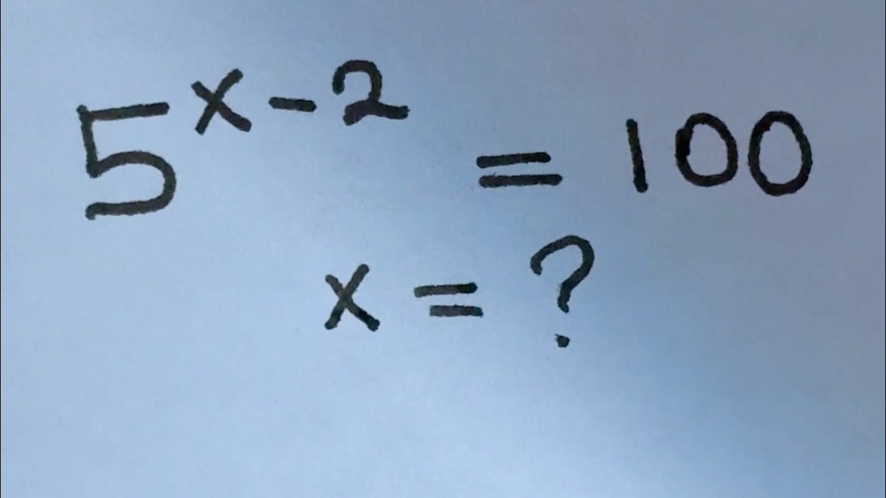 Solve for x in this nice exponential equation | Math Olympiad Mathematics