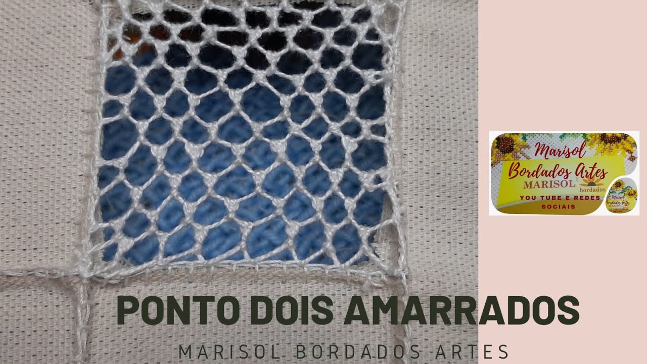 Renda de Agulha. Ponto Dois Amarrados.