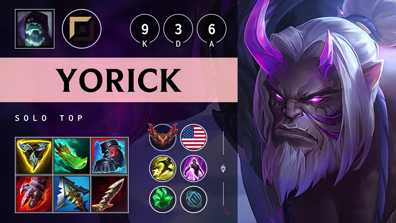 Yorick Top vs Nidalee - NA Grandmaster Patch 25.09