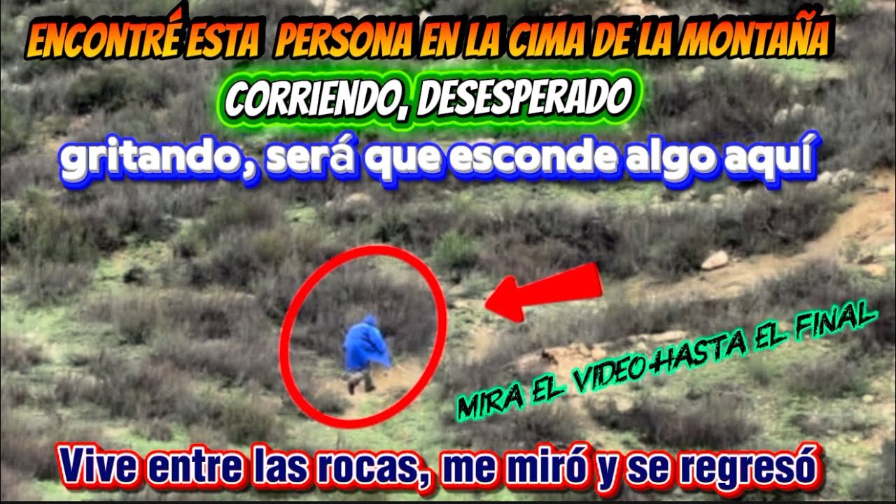 Esta persona sale corriendo cuando me miro 