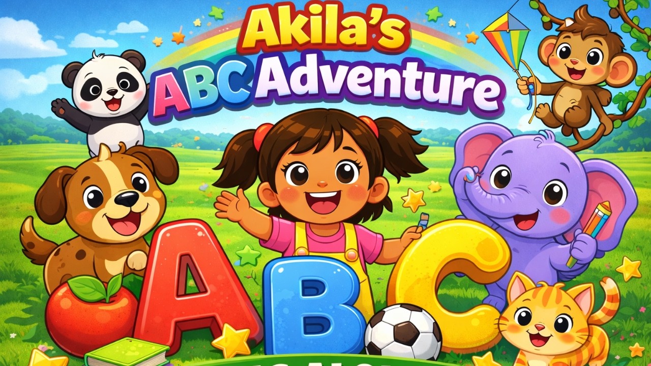 ABC Song for Kids || Akila’s Alphabet Adventure || Learn Letters A to Z || Kids Song