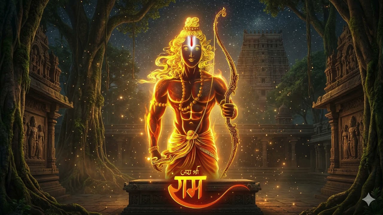 🔱 Shri Ram Jai Ram Jai Jai Ram 108 Times | Powerful Temple Rama Mantra Chanting for Peace & Victory🙏