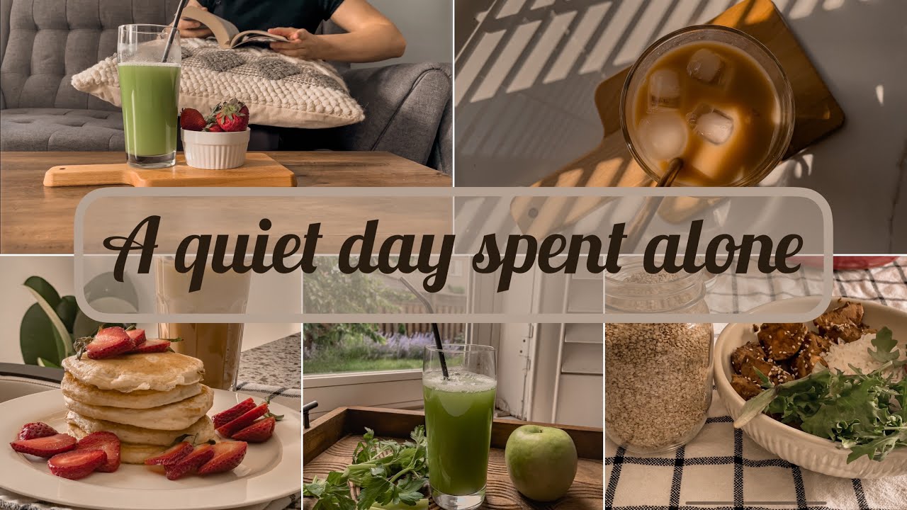 [silent vlog] a quiet weekend spent alone relaxing - quick semi healthy food vlog