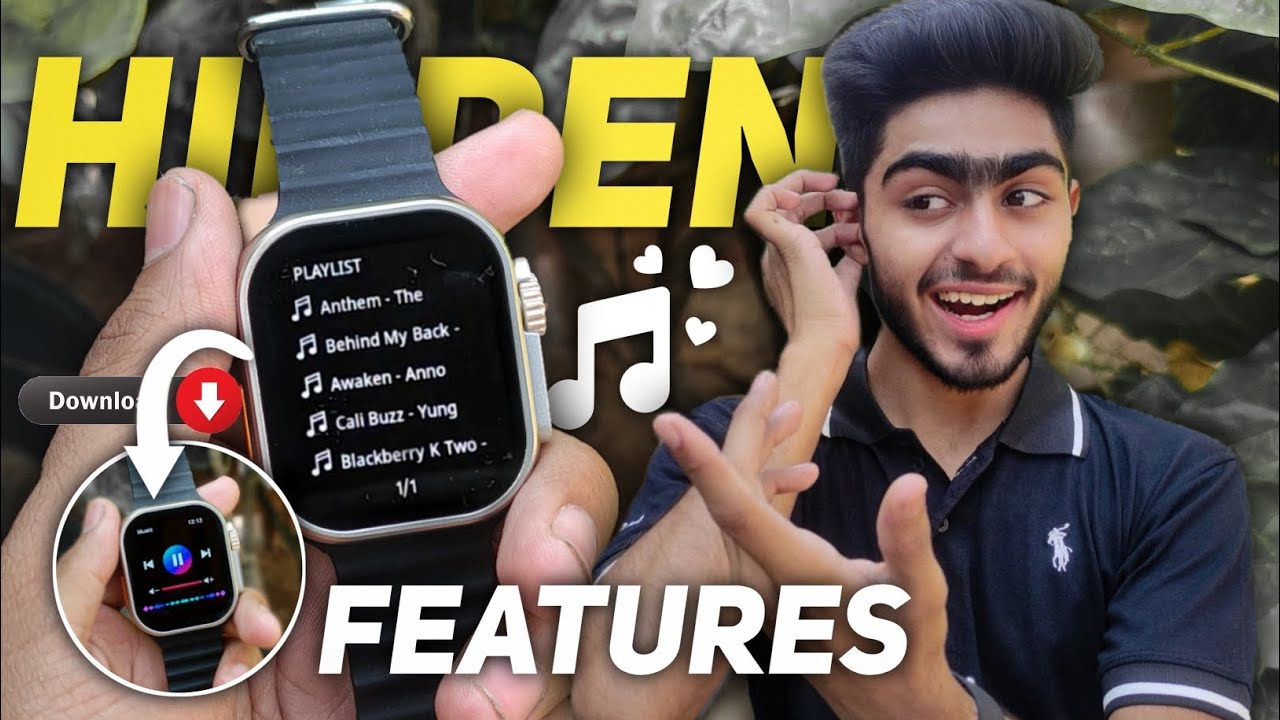 TOP 2 Hidden Features of T800/T900 Ultra Smart Watch 🤫 | Download Music 🎶 In T900/T10 Ultra 💯😊 | YL