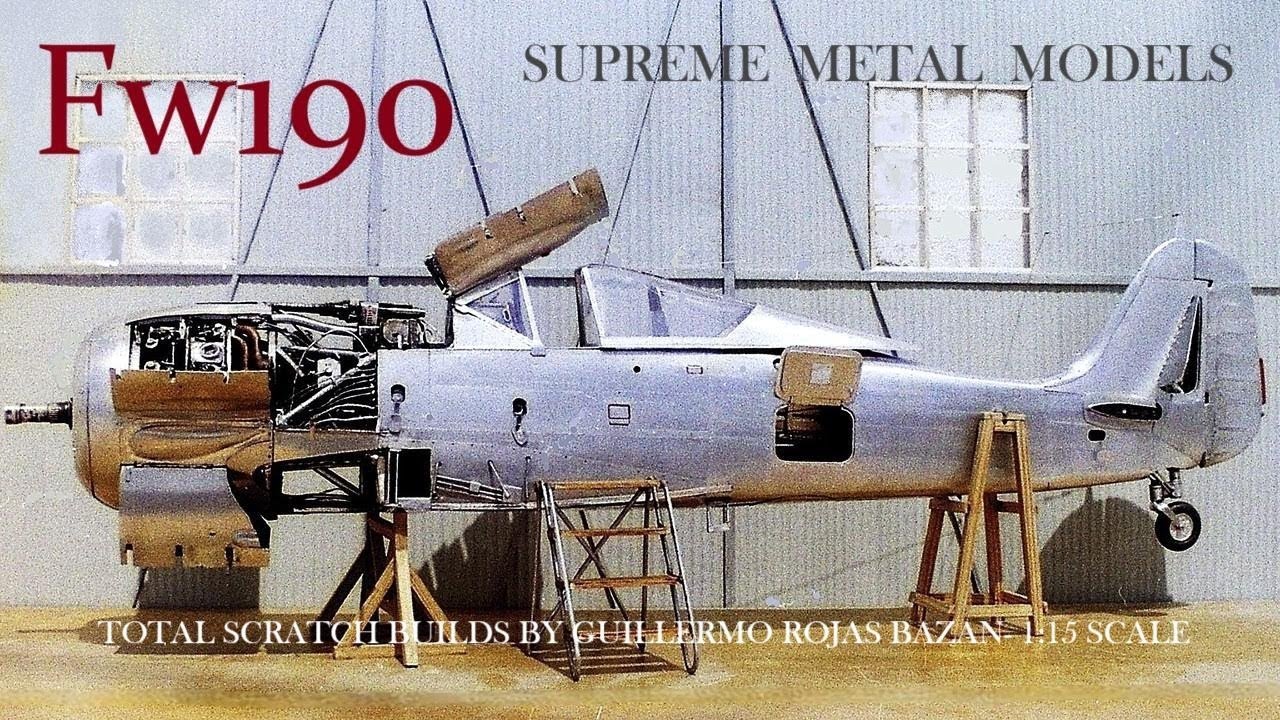 Focke Wulf Fw190 A/D - Metal  Scale Models - 1:15 scale -  Total Scratch Building.