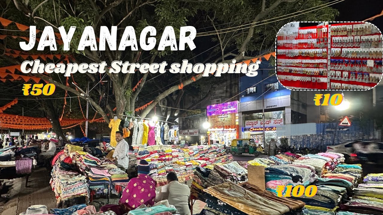Jayanagar 4th Block shopping 👗👜🛍️ |Tamil vlog|Bangalore cheapest shopping 💍👠| starts from ₹50🧢👘🩴|
