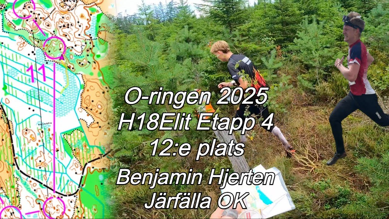 Orientering Headcam - Oringen 2025 Etapp 4, L&aring;ng, M&aring;nsarp, H18Elit