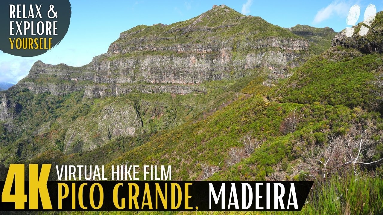 Beauty of Madeira's Mountains 4K - Relaxing Virtual Hike to Pico Grande