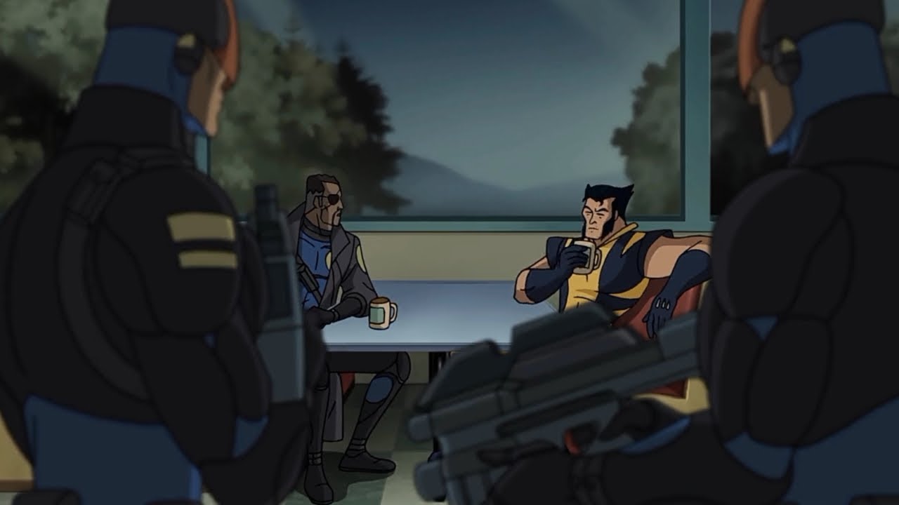 Wolverine meets Nick Fury