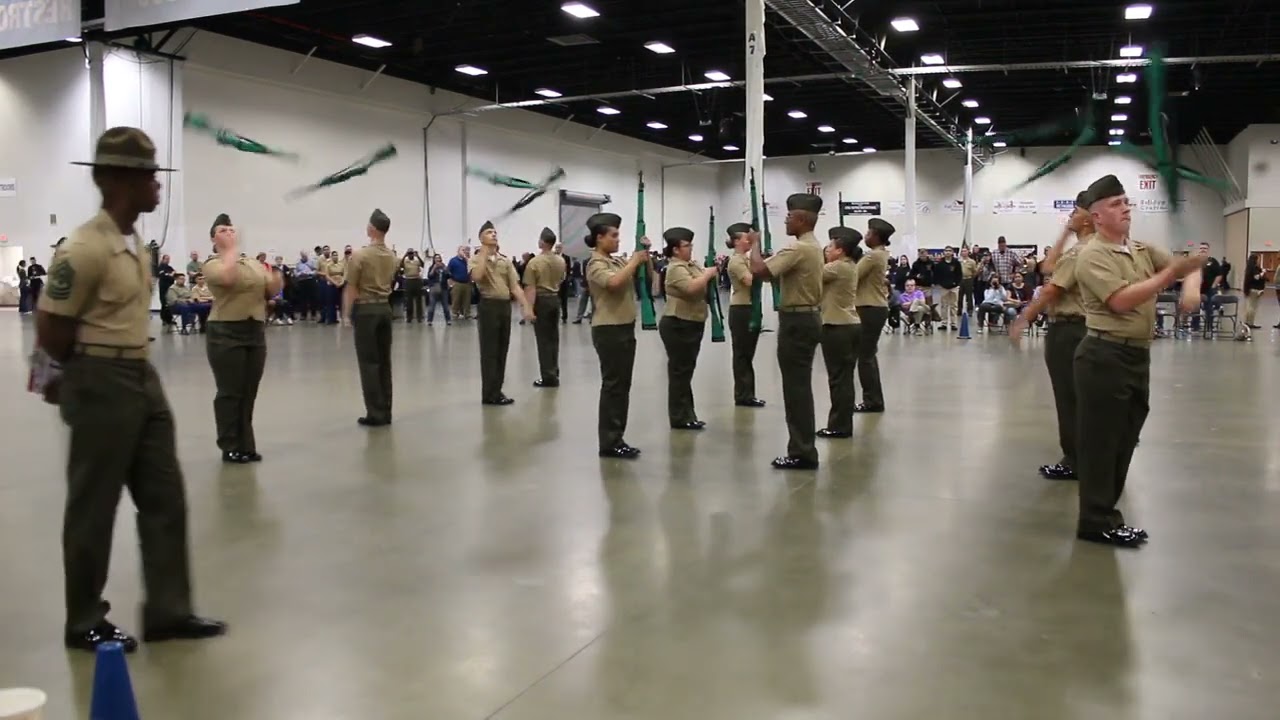 The Woodlands College Park HS MCJROTC Armed Exhibition Marine Corps Nationals 2024