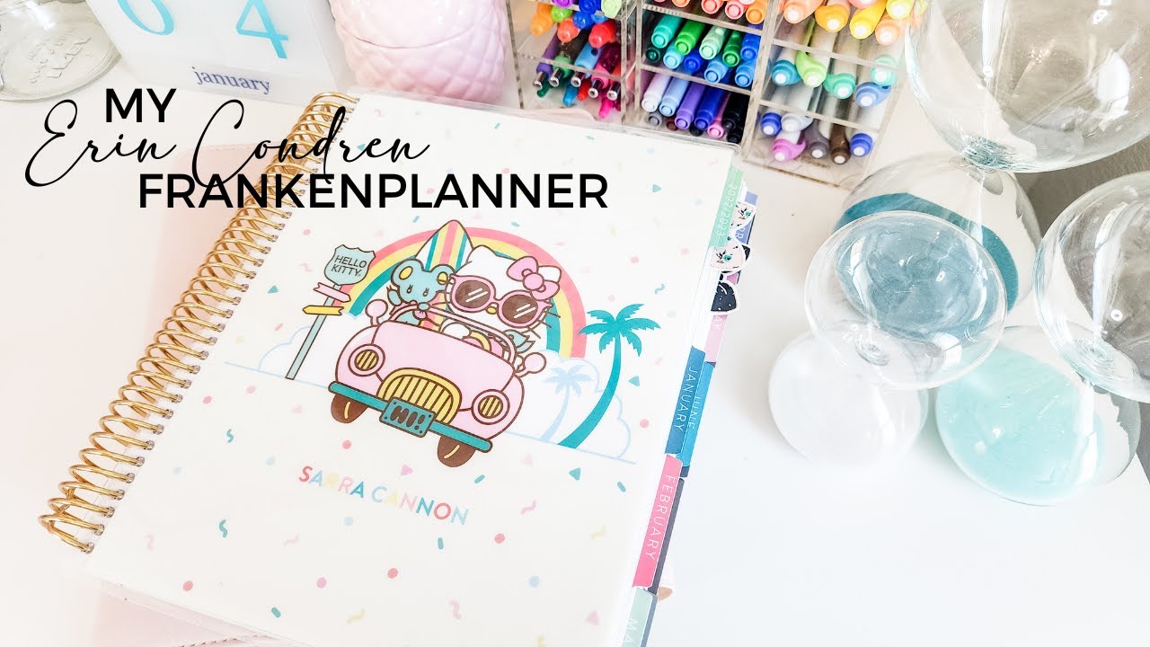 Erin Condren Hourly, Vertical, + Teacher Planner | My 2023 Frankenplanner
