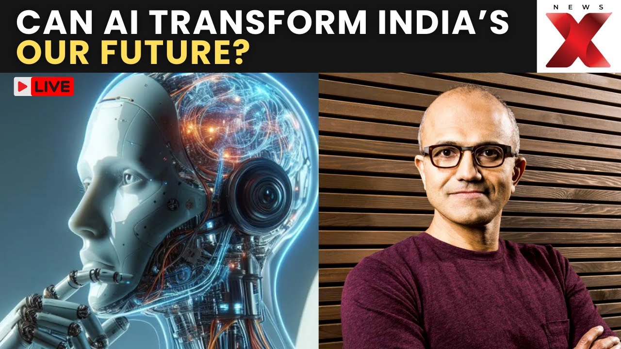 Microsoft CEO LIVE: Microsoft CEO Satya Nadella Speaks on &lsquo;Leading in the New Age of AI&rsquo; | NewsX