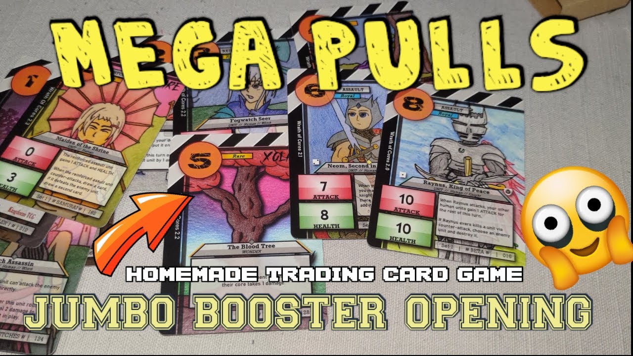 Amazing Jumbo booster pack opening | Homemade TCG