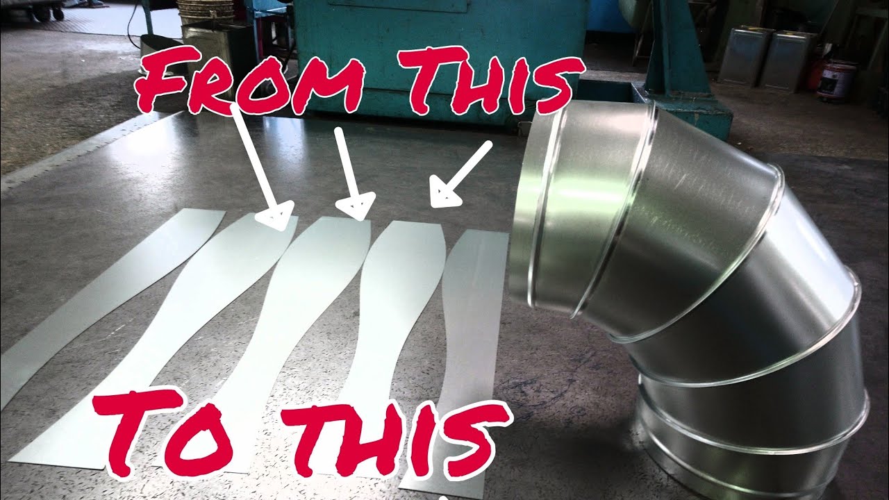 HOW TO MAKE 90° ELBOW USING GALVANIZED METAL VLOG NO. 12