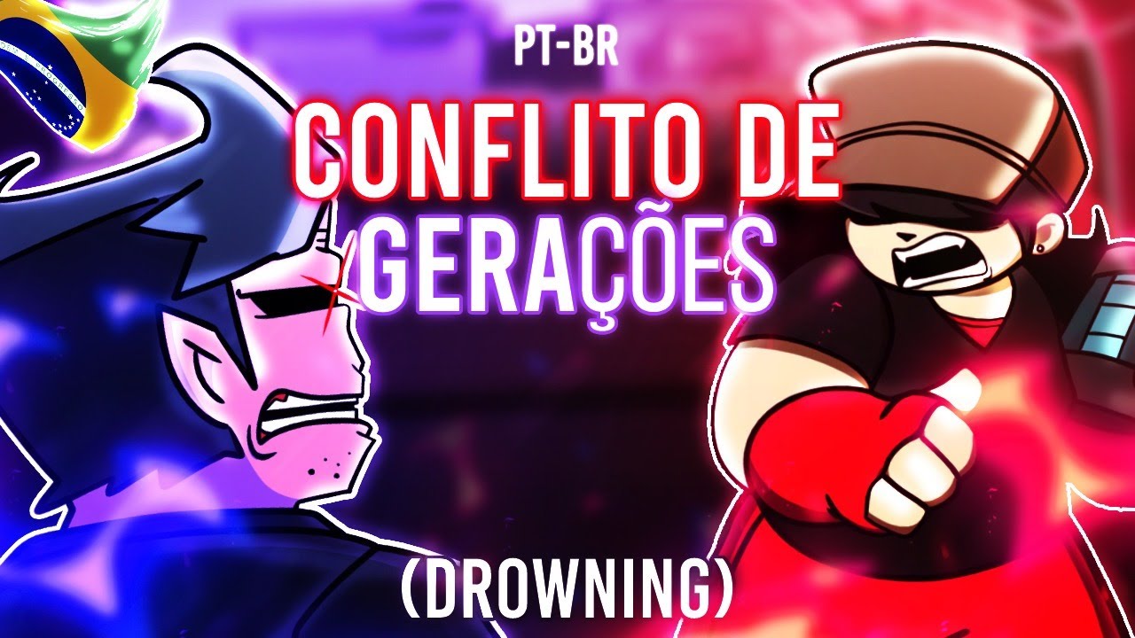 [FANSING] Conflito de Gerações  (Drowning) - Friday Night Funkin' (canção de @atsuover )