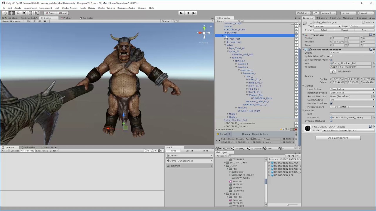 NPC optimisation using SimpleLOD and MeshBaker in Unity