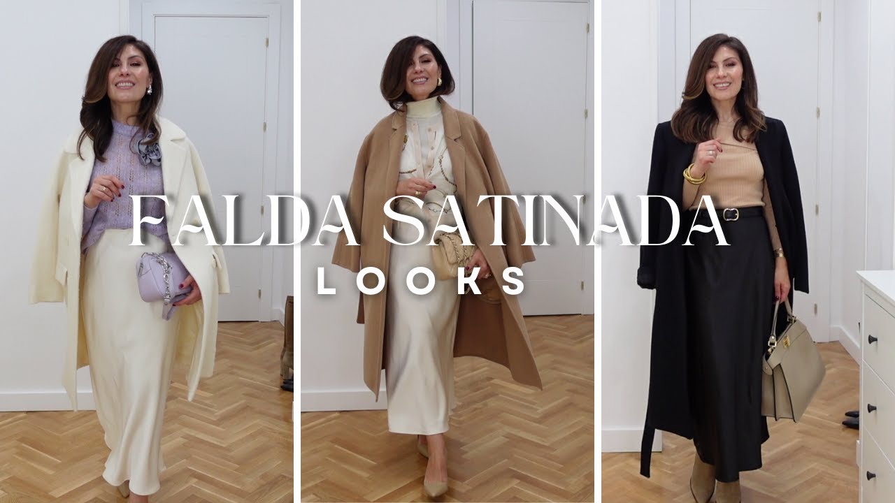 Ideas de looks con faldas satinadas