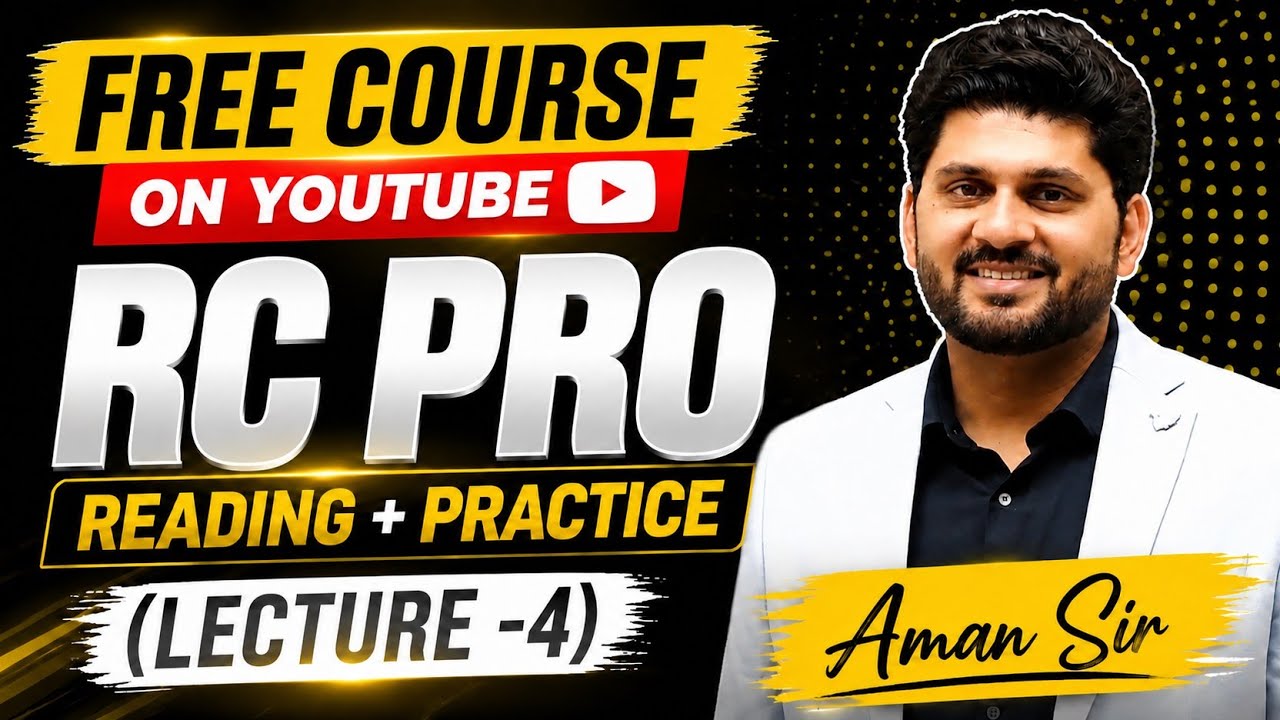RC|CLOZE TEST|PARAJUMBLES|Aman sir paid batch|Free course of English|Reading comprehension|Editorial