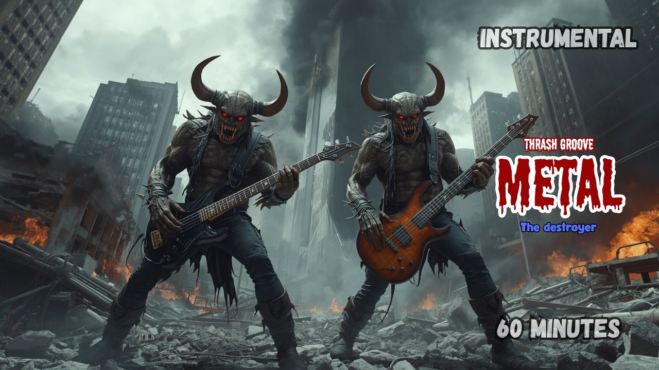 1 HOUR OF THRASH GROOVE METAL | EXTREME INSTRUMENTAL MUSIC FOR HEADBANGING