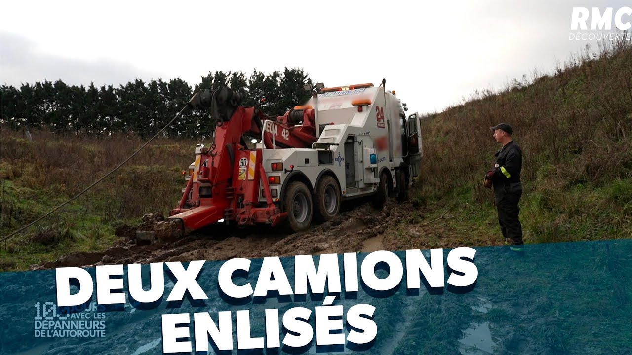 Deux camions embourbés !