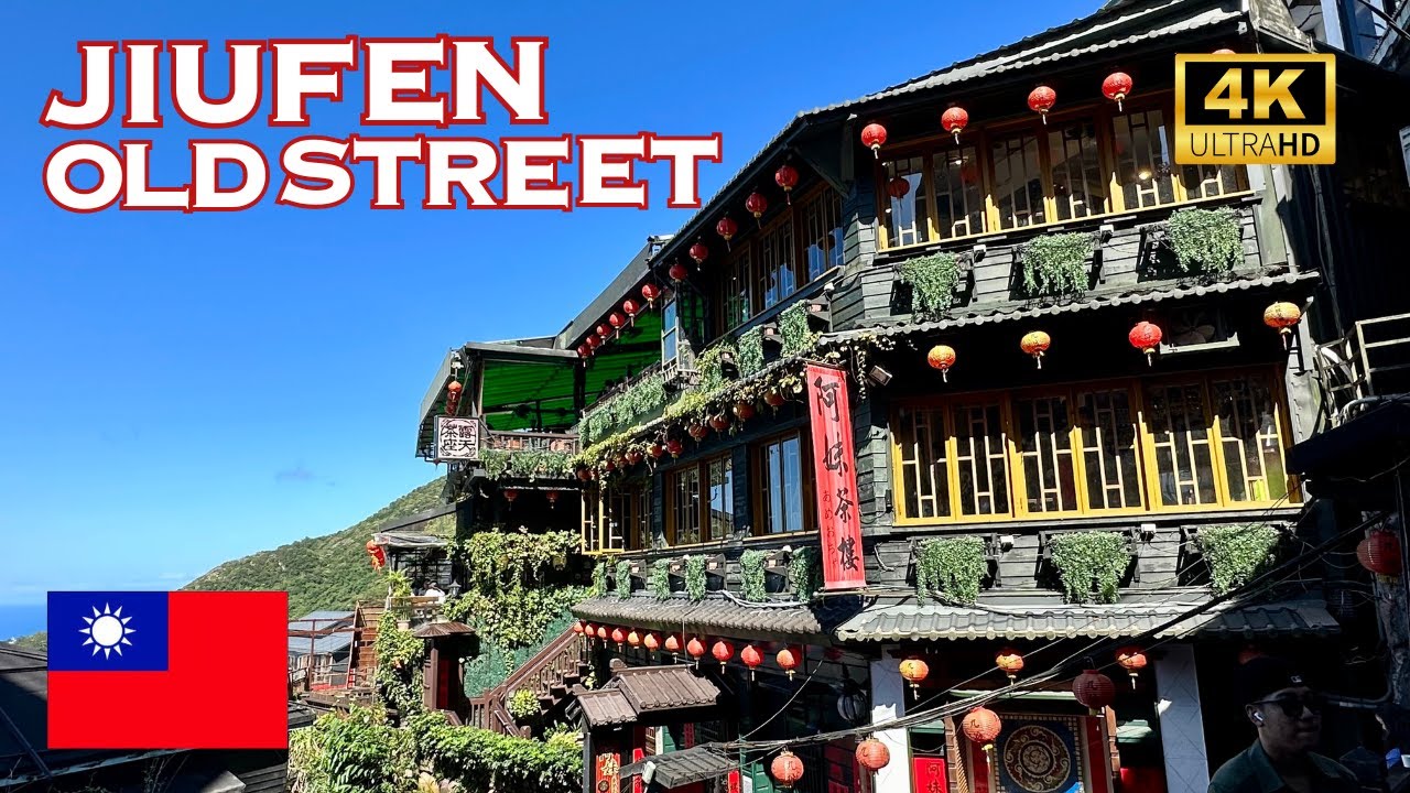 [4K] Jiufen Old Street, Taipei Taiwan 🇹🇼🐧 Beautiful Walking Tour