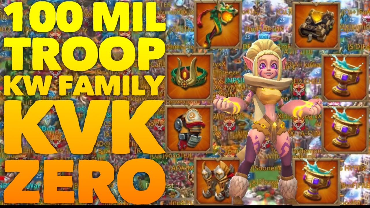 100 MILLION TROOP ZERO Lords Mobile