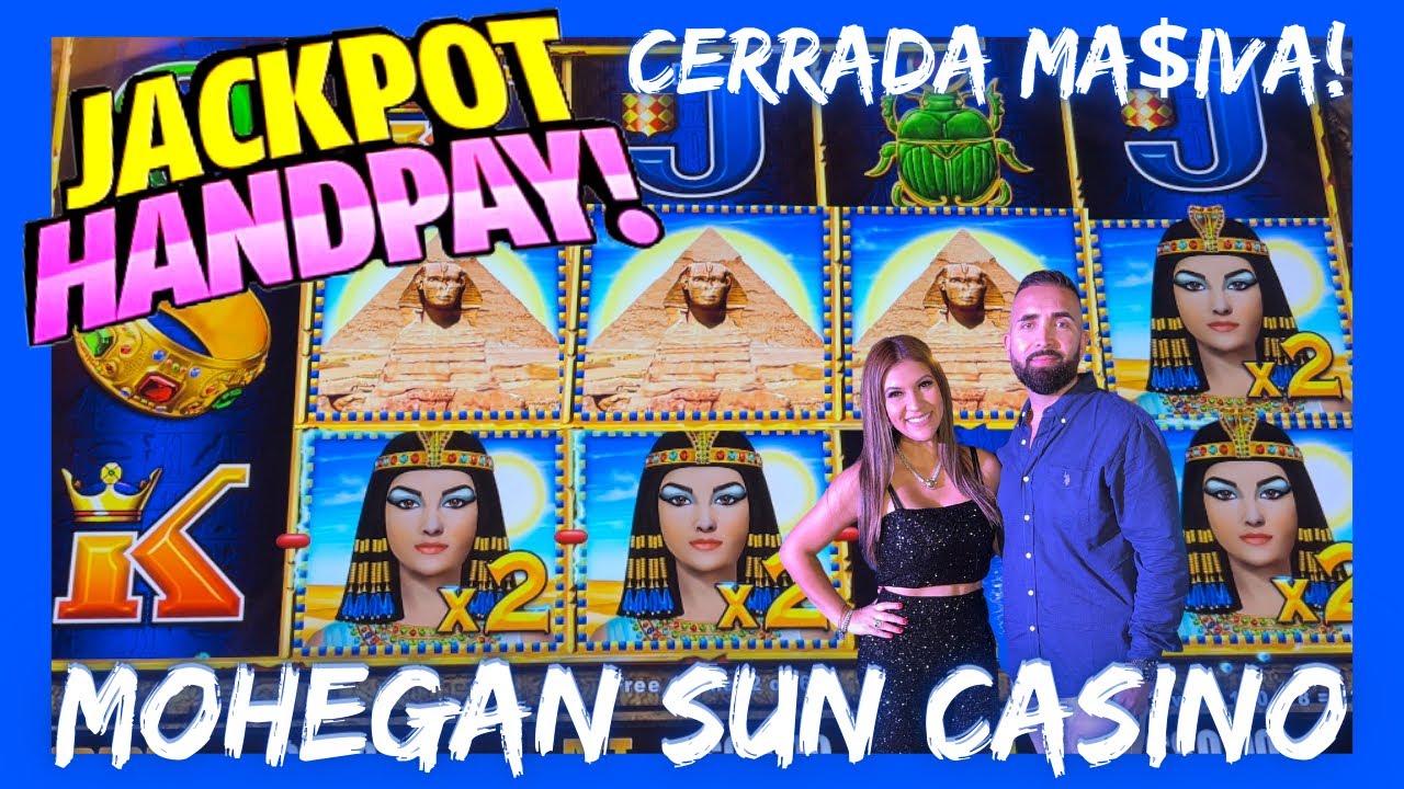 👑CERRADA MASIVA X2 X2 X2!! ❤️EGYPTIAN JEWELS DOLLAR STORM JACKPOT EN MOHEGAN SUN CASINO