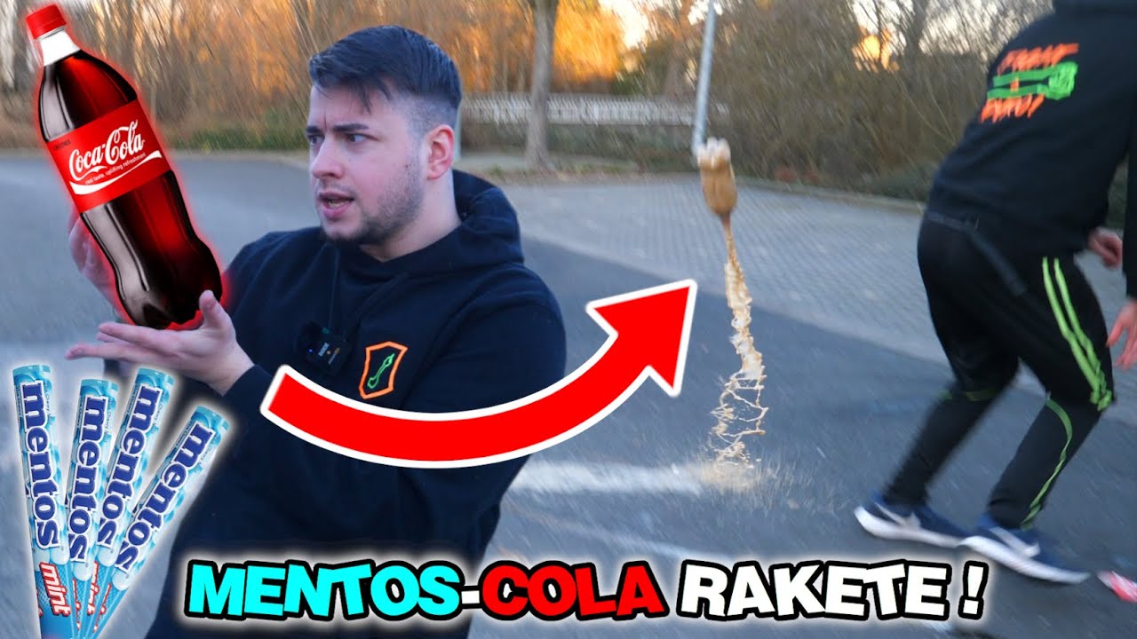 Experiment: Wir BAUEN eine COLA-MENTOS RAKETE ! 🚀