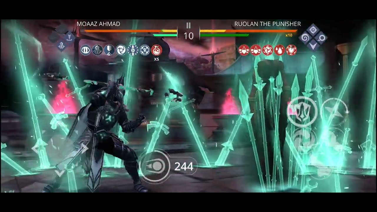 BURIED CENTURION lvl 4 defeats ROULAN THE PUNISHER in one round | shadow fight 3