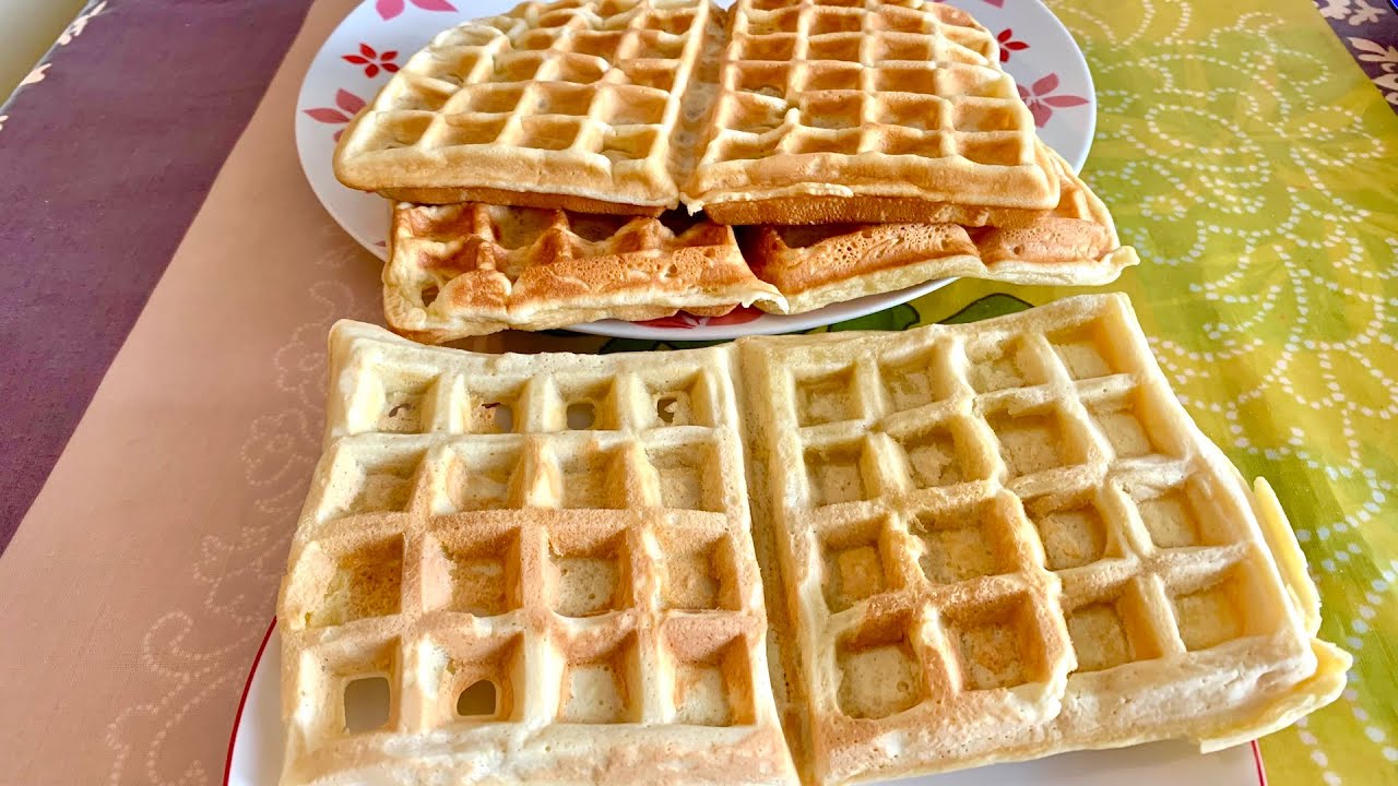 Recette de ma maman n°64 Gaufres au lait de soja & gaufriers nouveau cadeau et ancien