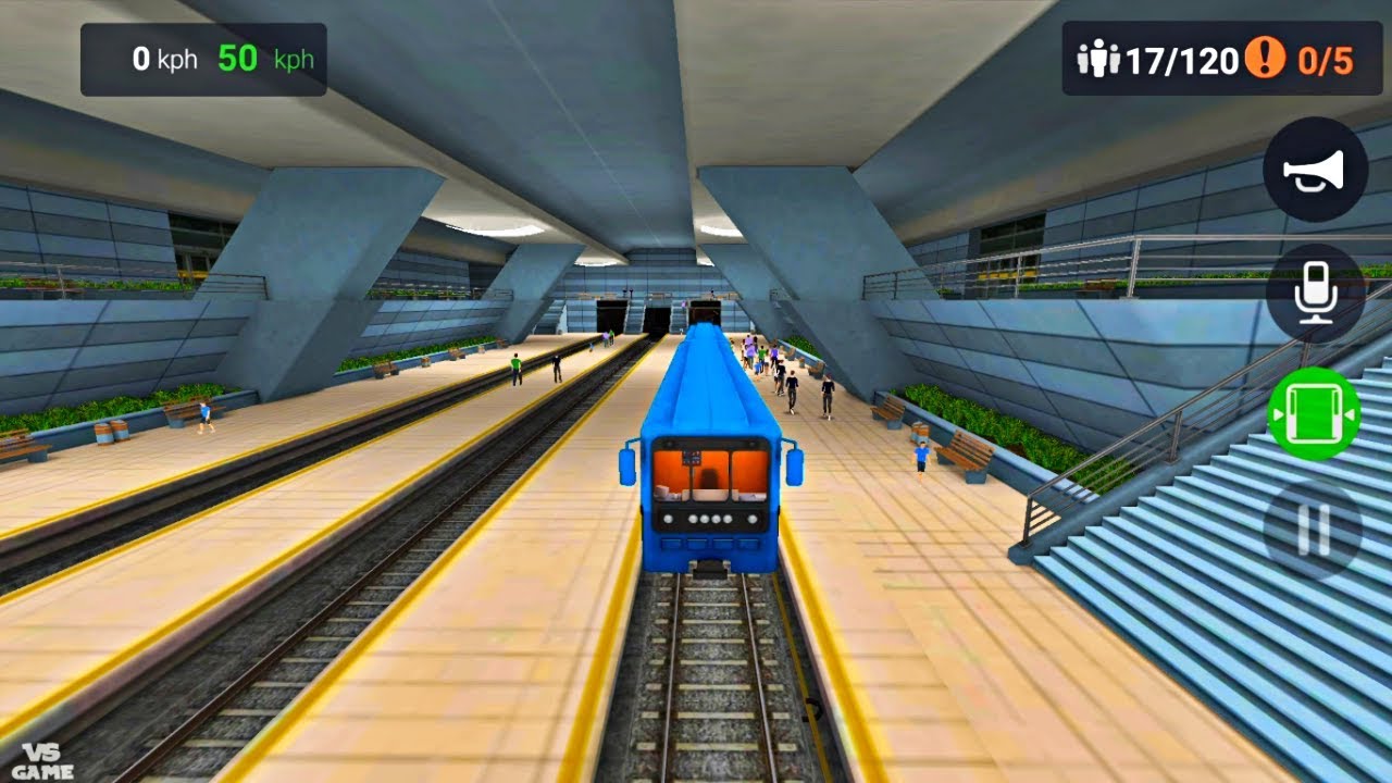 Subway Simulator 3D PRO Blue Line New Game Android/IOS Gameplay