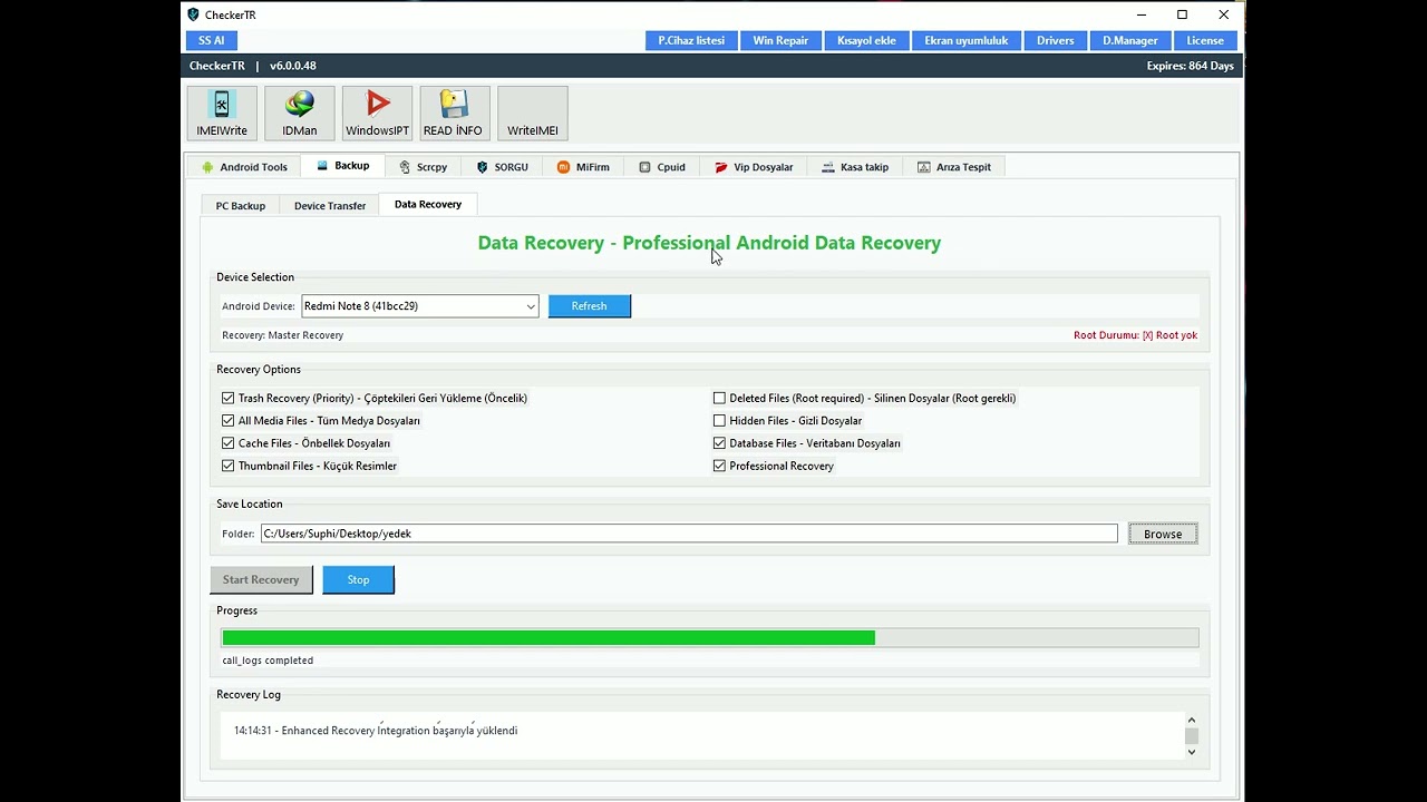 Android Veri Kurtarma Programı & Android Data Recovery