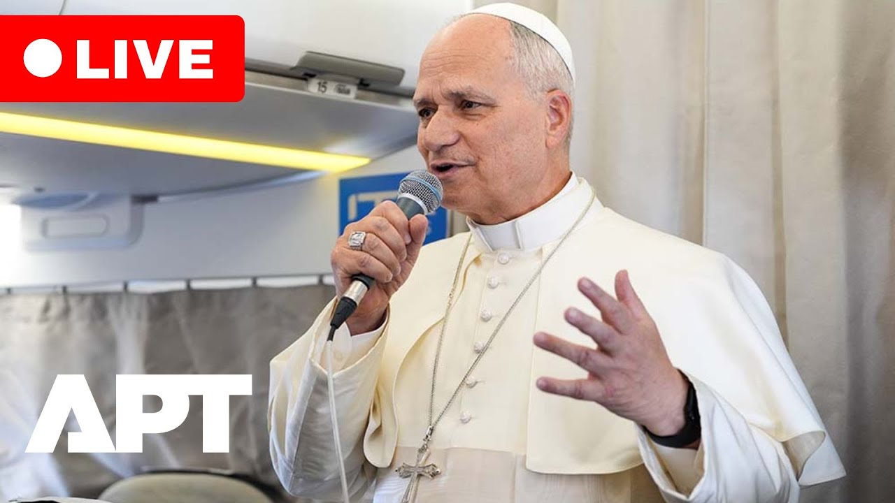 LIVE | Pope Leo Holds In-Flight News Conference Returning to Italy After First Foreign Trip | APT