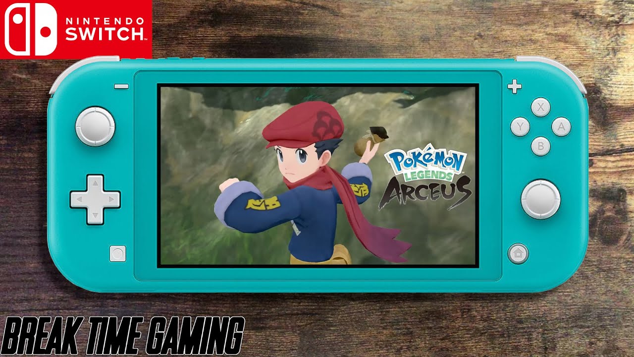 Pokemon Legends Arceus Nintendo Switch Lite Gameplay Turquoise