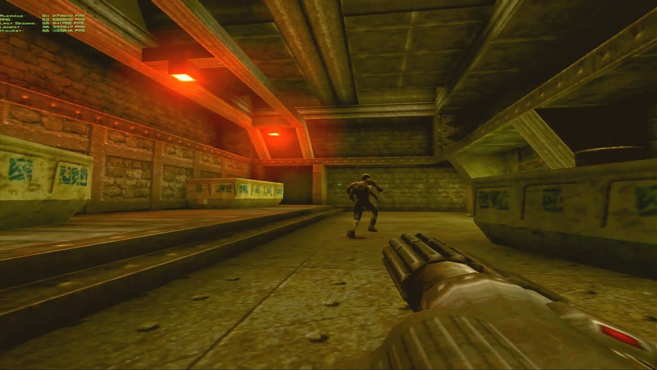 3dfx Voodoo5 5500 | Unreal gameplay using native Glide-based graphics engine