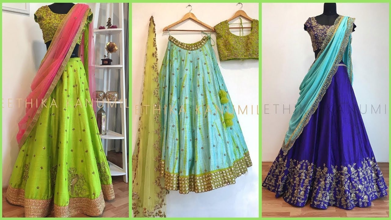 Top 25 Lehenga Choli For Women | South Indian Half Saree Images