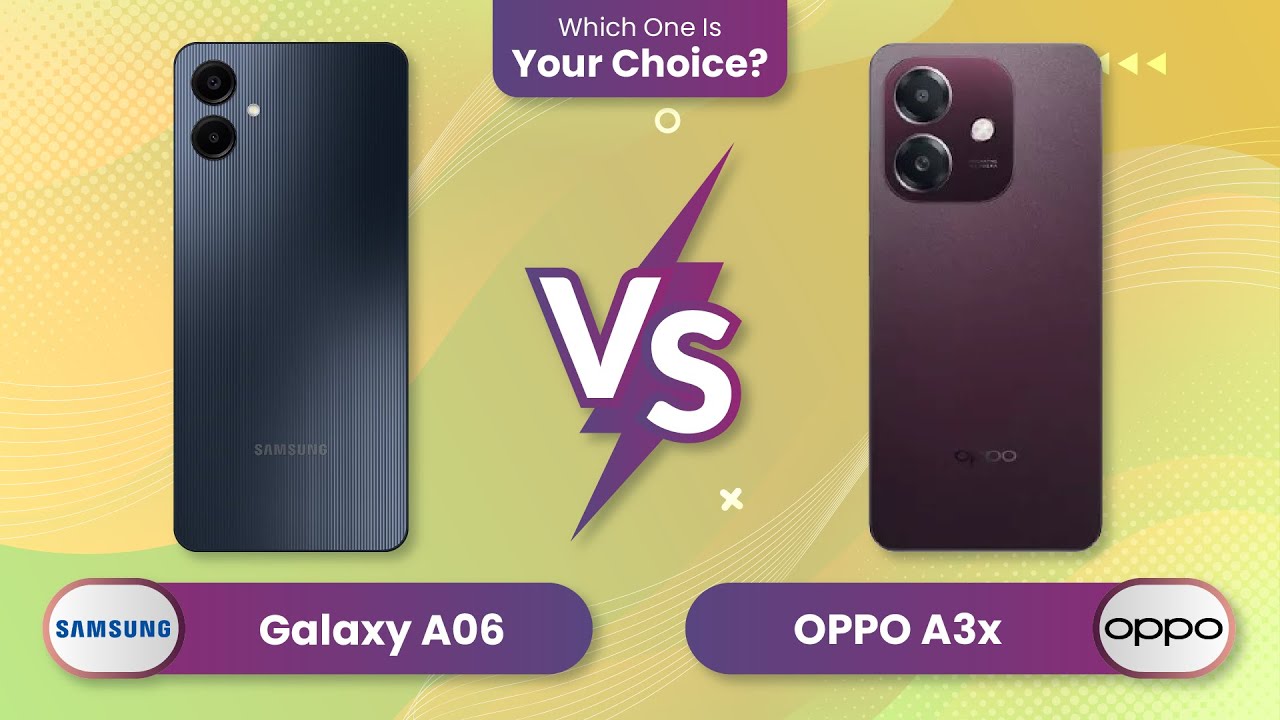 Samsung Galaxy A06 vs Oppo A3x