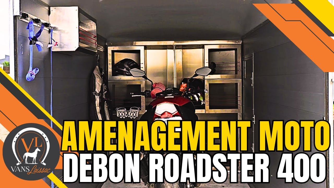 Vans Laissac | Debon Roadster 400 – Remorque Moto Aménagée sur Mesure